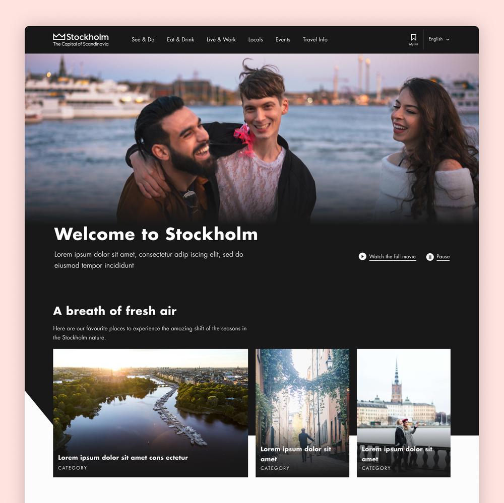 Startpage SBR visit stockholm